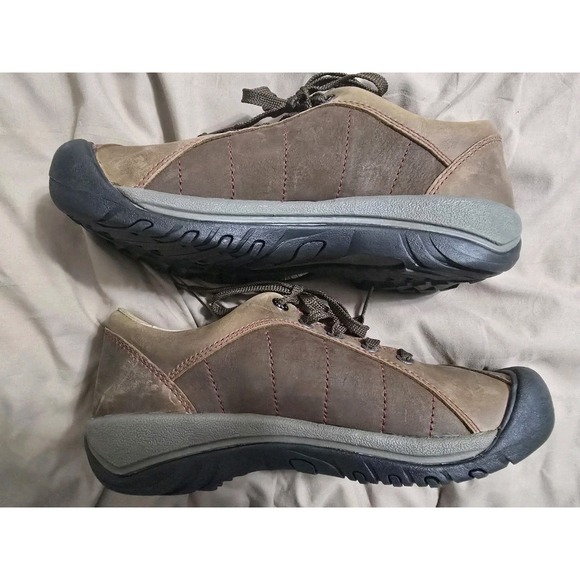 Keen Boot Womens Size 9 Brown leather Presidio 0808 Lace Up Round Toe - Picture 4 of 7